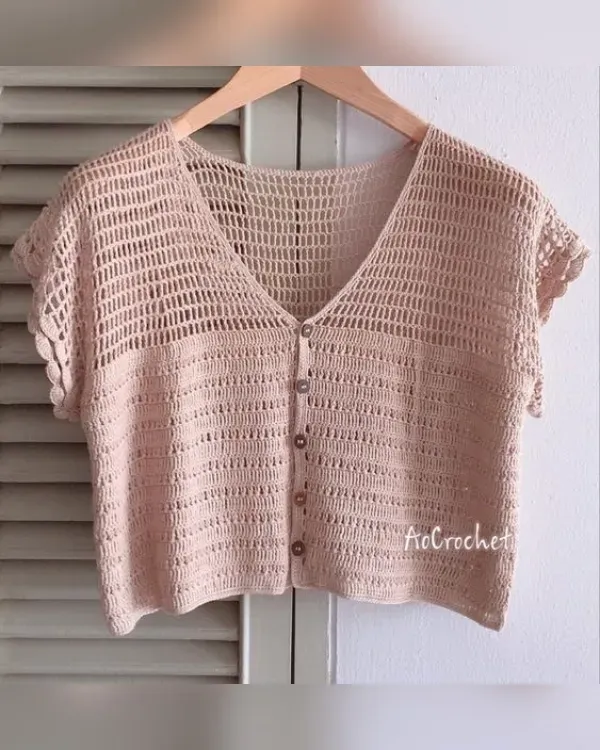 Surpreenda-se com Modelos de Blusas de Crochê Feitos com Pontos Básicos
