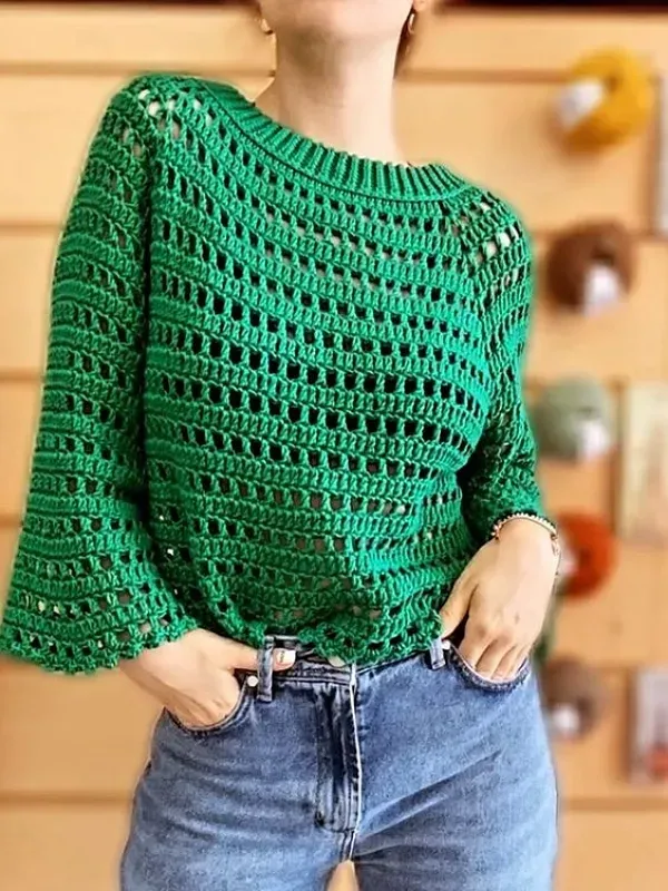 Surpreenda-se com Modelos de Blusas de Crochê Feitos com Pontos Básicos