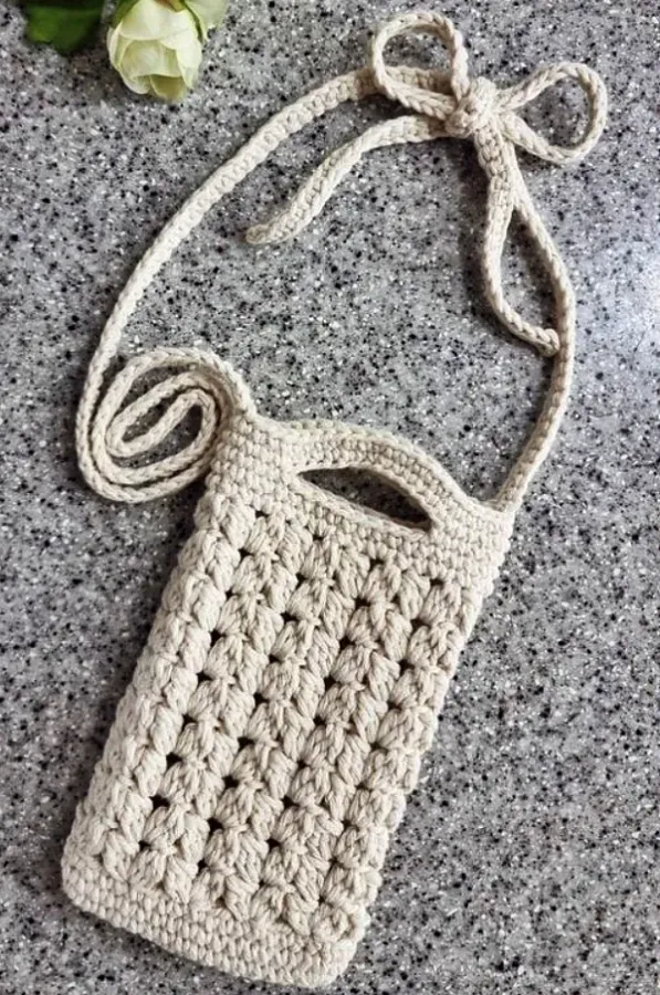 16 Modelos de porta-celular de crochê e gráficos dos pontos para inspirar