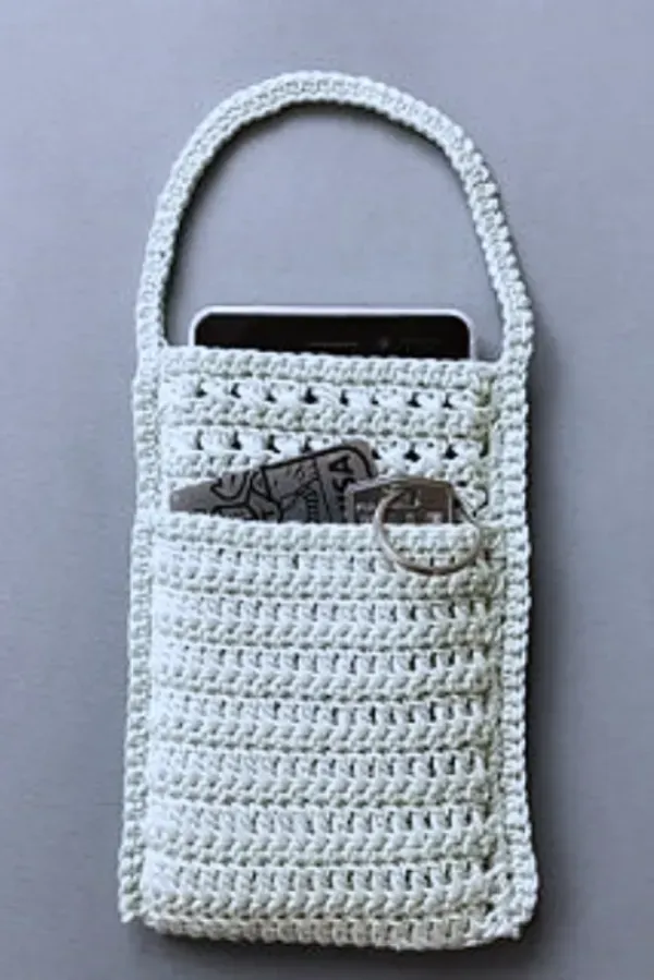 16 Modelos de porta-celular de crochê e gráficos dos pontos para inspirar