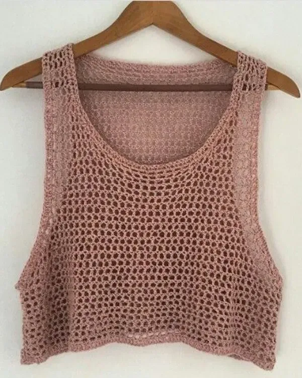 Blusinhas e Tops de Crochê: Gráficos e Ideias Inspiradoras