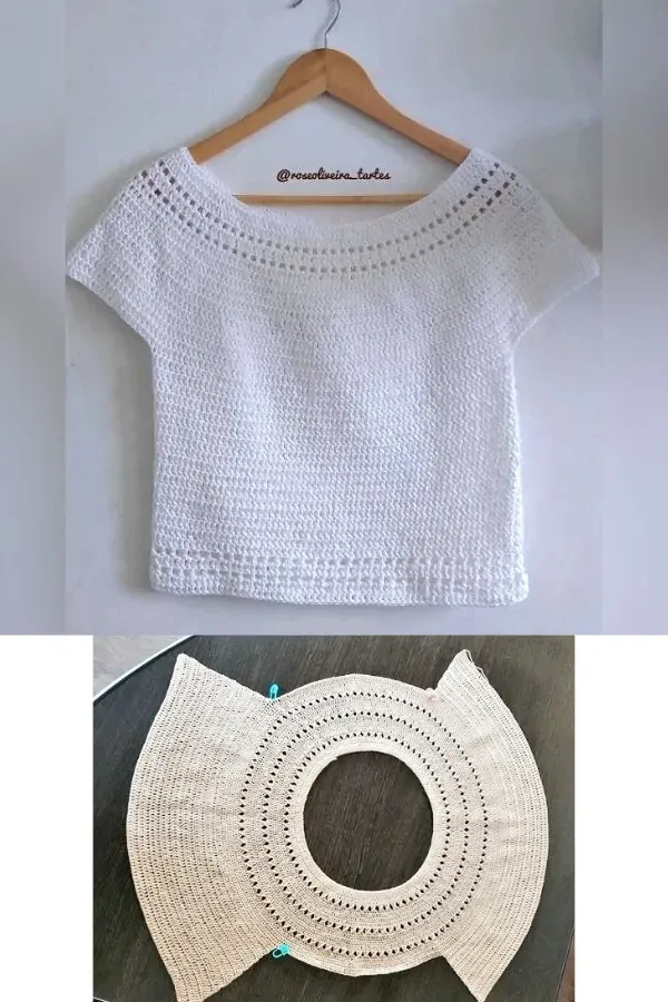 Blusinhas e Tops de Crochê: Gráficos e Ideias Inspiradoras