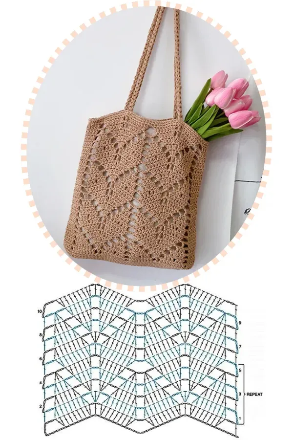 Crochê e Inspiração: 10 Modelos de Bolsas com Gráficos para Você