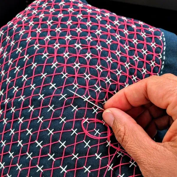 O Bordado Kugurisashi – A Técnica de Sashiko que Cativa