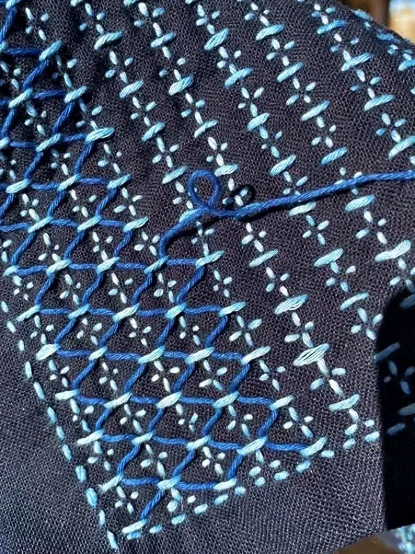 O Bordado Kugurisashi – A Técnica de Sashiko que Cativa