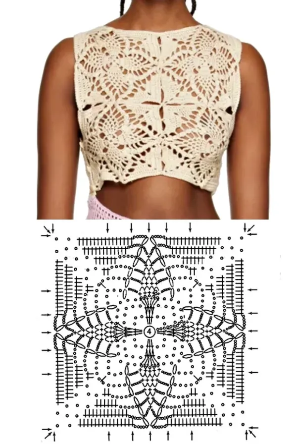 Artesanato na Moda: 17 Modelos de Tops para o Verão em Crochê