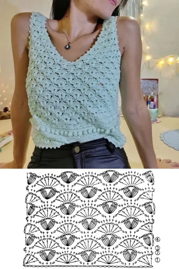 Artesanato na Moda: 17 Modelos de Tops para o Verão em Crochê