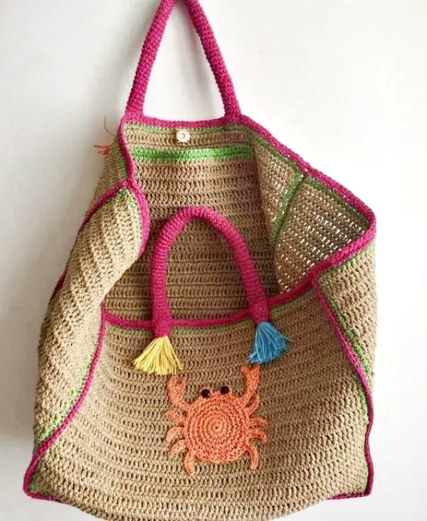 Bolsas em Crochê com Ponto Alto: 14 Ideias Incríveis para Se Inspirar