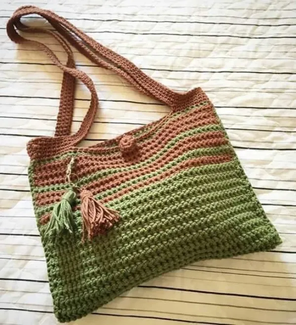 Bolsas em Crochê com Ponto Alto: 14 Ideias Incríveis para Se Inspirar