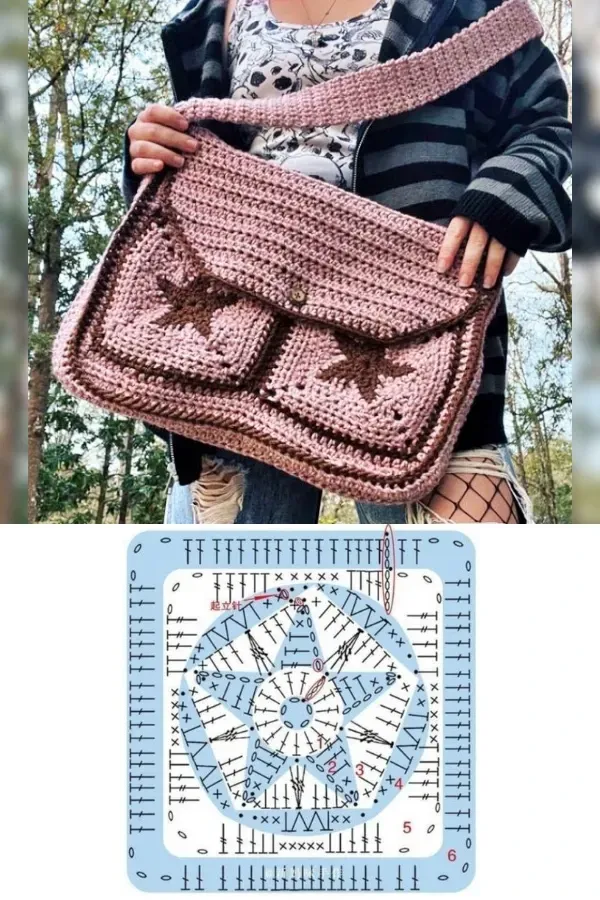 Moda em Crochê - Inspire-se Nestas Bolsas de Crochê Estilo Carteiro