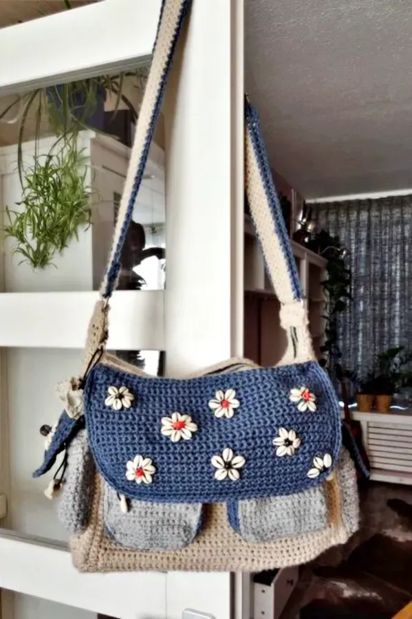 Moda em Crochê - Inspire-se Nestas Bolsas de Crochê Estilo Carteiro