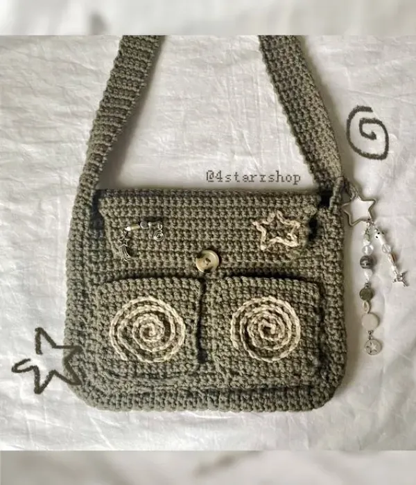 Moda em Crochê - Inspire-se Nestas Bolsas de Crochê Estilo Carteiro