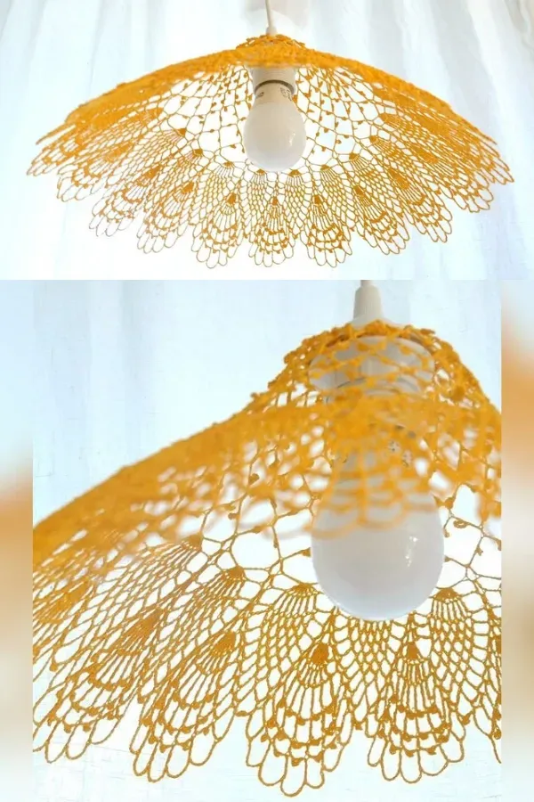 Decorar com Artesanato: Luminárias Pendentes de Crochê para Transformar Seu Espaço