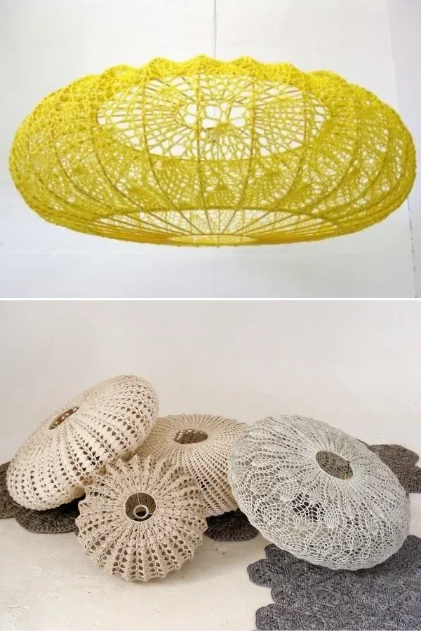 Decorar com Artesanato: Luminárias Pendentes de Crochê para Transformar Seu Espaço