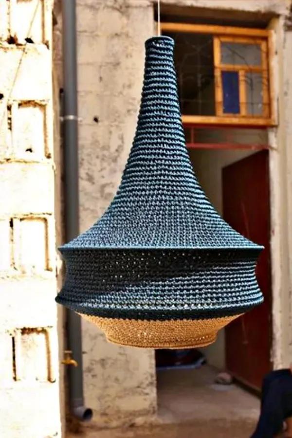 Decorar com Artesanato: Luminárias Pendentes de Crochê para Transformar Seu Espaço