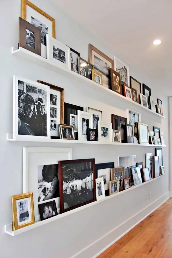 Emoldure suas memórias decorando com fotos na parede -18 Ideias inspiradoras