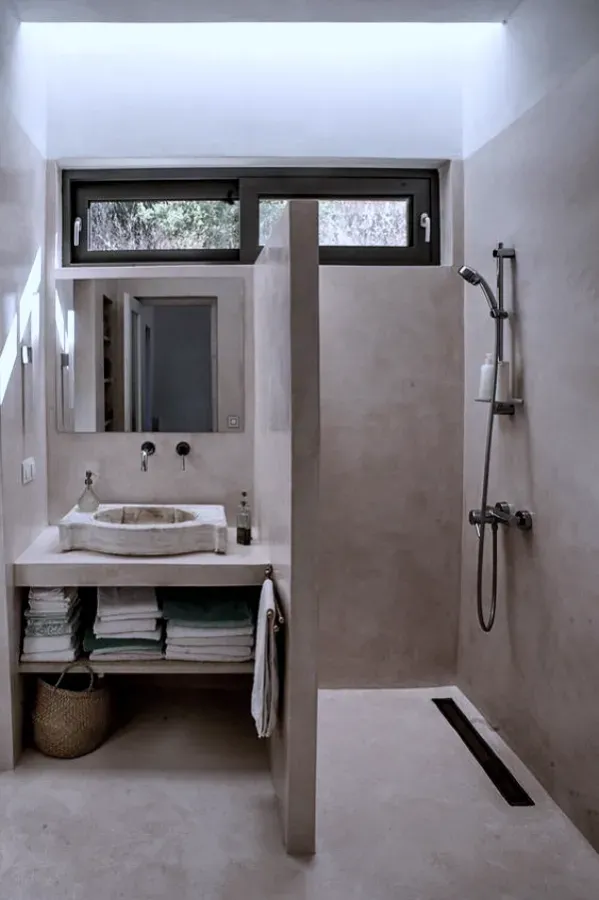 Casa Bonita: Ideias de Decoração com Cimento Queimado no Banheiro