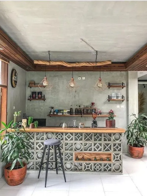 Casa Bonita e Moderna: Transforme sua Cozinha com Cimento Queimado!