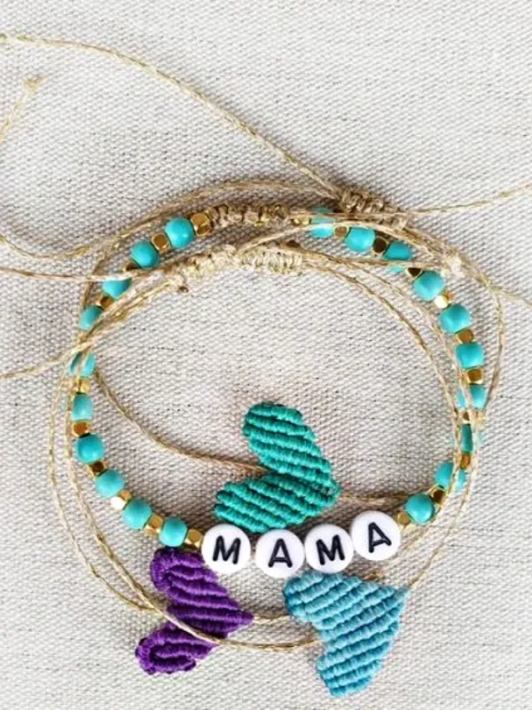 Macramê em forma de coração: O artesanato está na moda