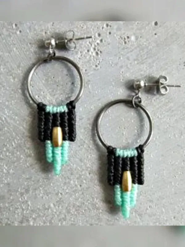 Artesanato criativo: +16 Modelos de brincos de macramê