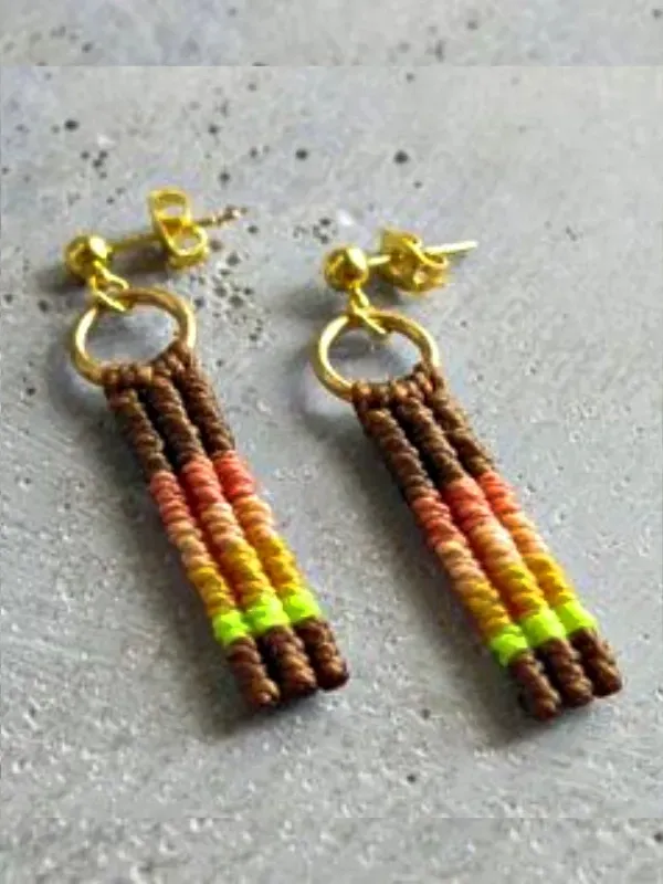 Artesanato criativo: +16 Modelos de brincos de macramê