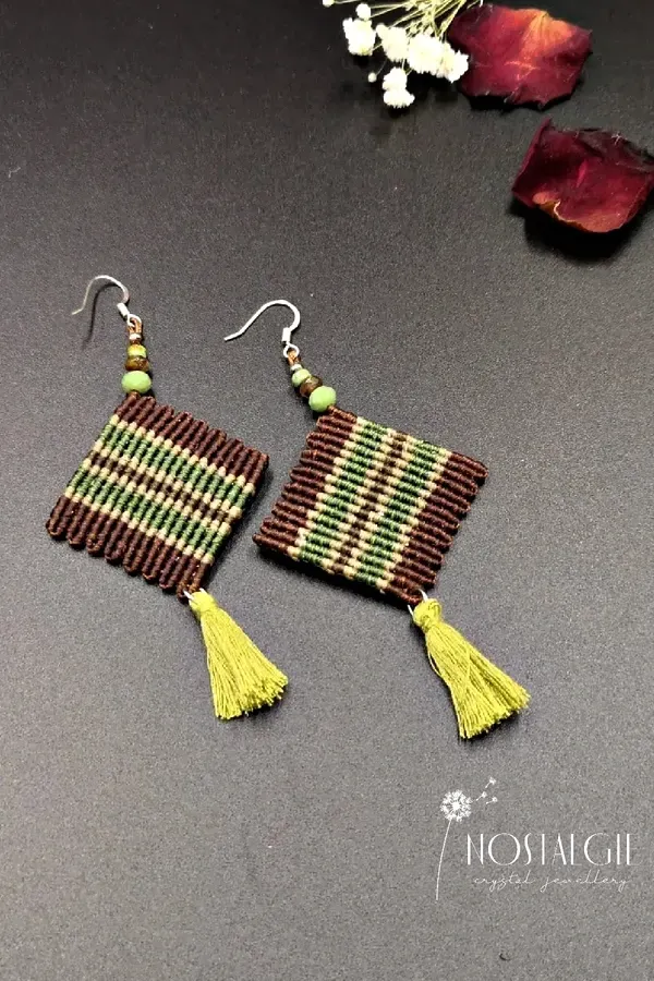 Artesanato criativo: +16 Modelos de brincos de macramê
