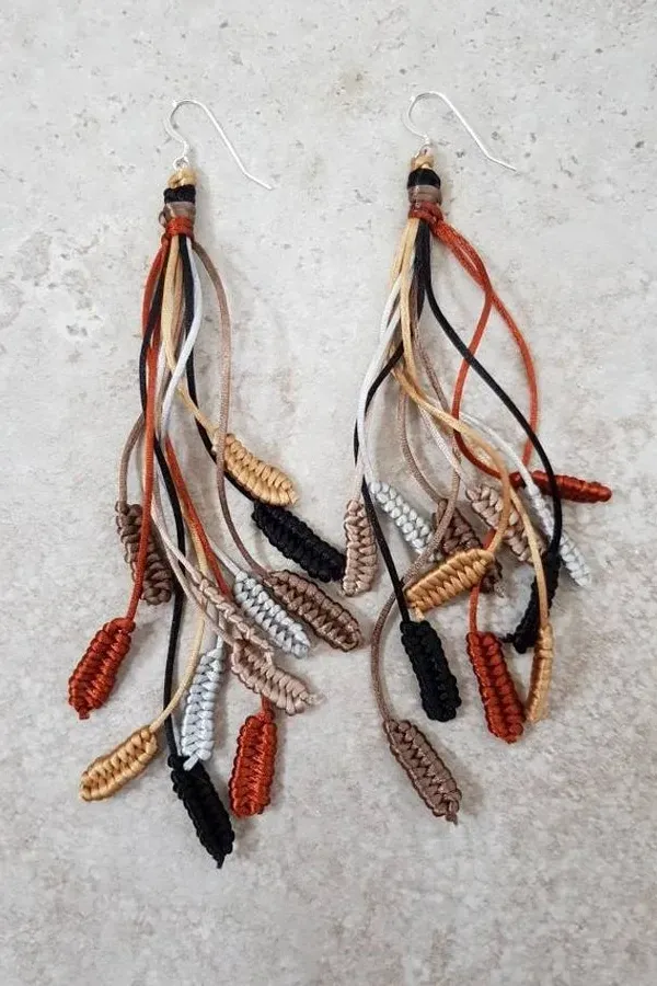 Artesanato criativo: +16 Modelos de brincos de macramê