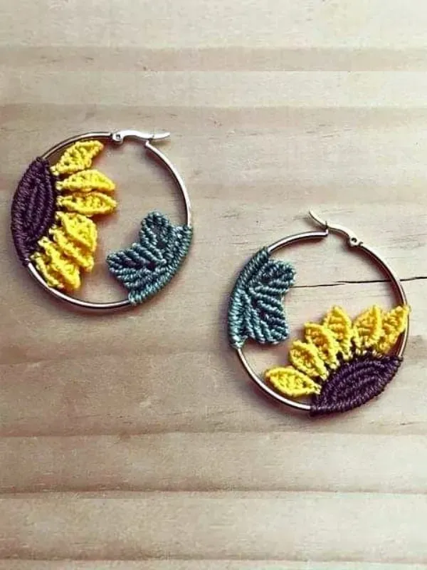 Artesanato criativo: +16 Modelos de brincos de macramê