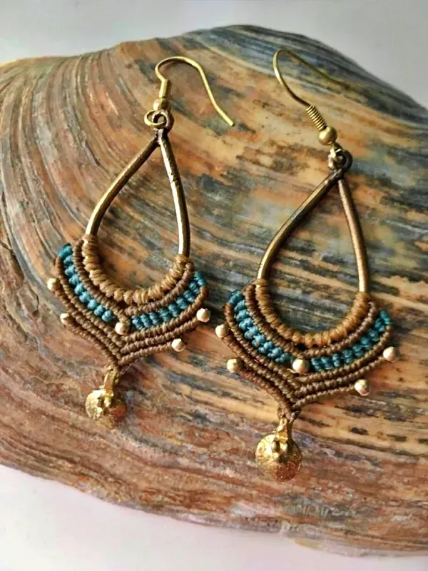 Artesanato criativo: +16 Modelos de brincos de macramê