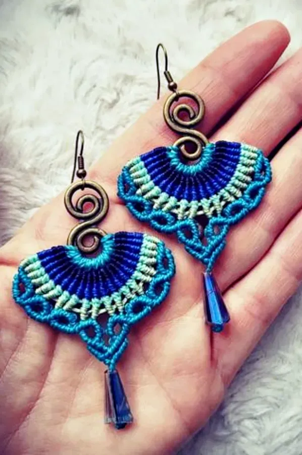 Artesanato criativo: +16 Modelos de brincos de macramê