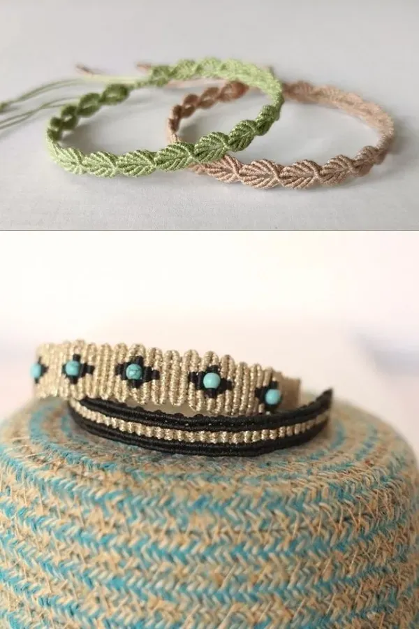 Macramê Moderno: 29 Pulseiras de Macramê com um Toque Contemporâneo