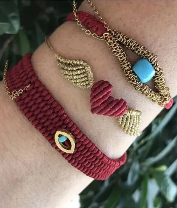 Macramê Moderno: 29 Pulseiras de Macramê com um Toque Contemporâneo