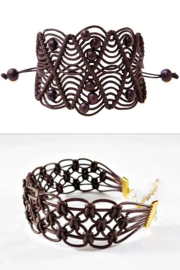 Macramê Moderno: 29 Pulseiras de Macramê com um Toque Contemporâneo