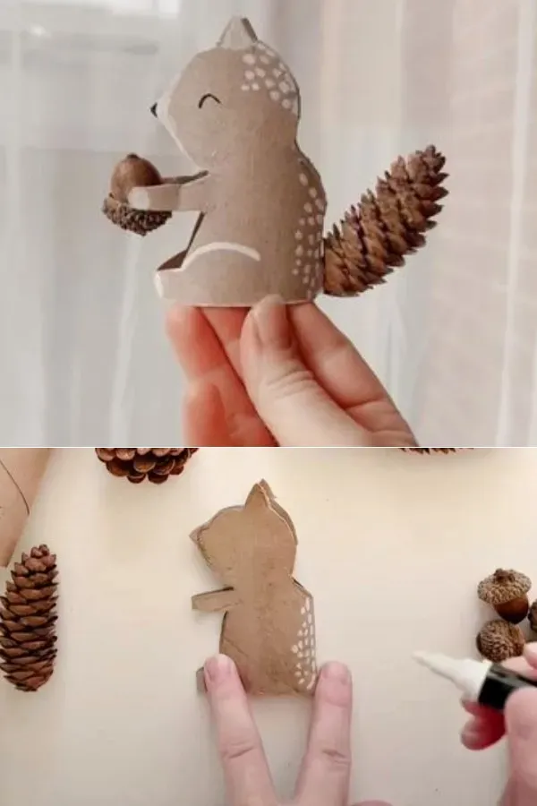 Ideias Criativas de Enfeites de Natal com Rolo de Papel para Divertir as Crianças