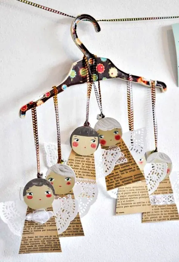 Preparando para o Natal: 26 Ideias de Enfeites de Natal de Anjos Encantadores
