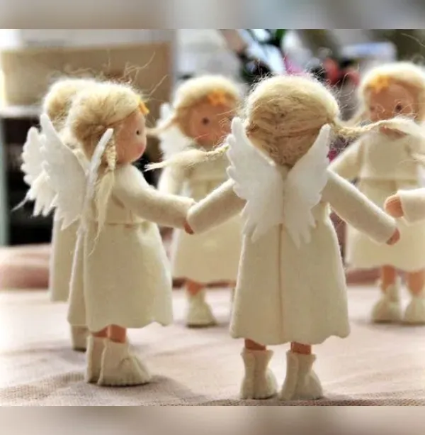 Preparando para o Natal: 26 Ideias de Enfeites de Natal de Anjos Encantadores
