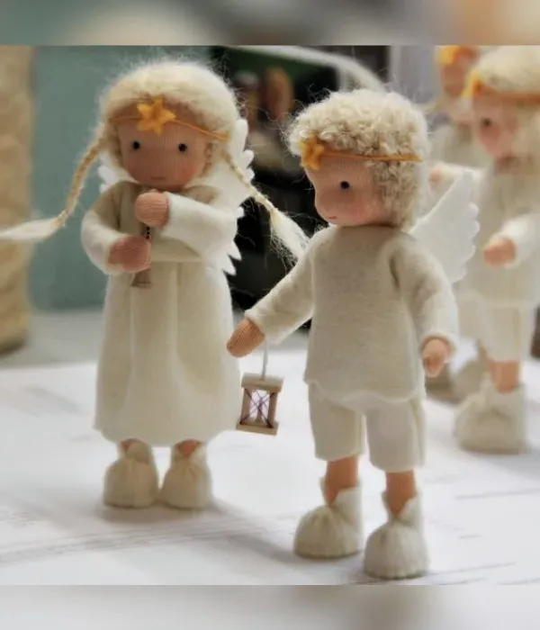 Preparando para o Natal: 26 Ideias de Enfeites de Natal de Anjos Encantadores