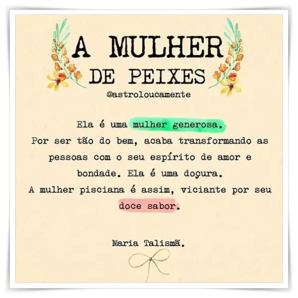 As mulheres de cada signo e o seu “style” – qual é o seu signo?  Peixes