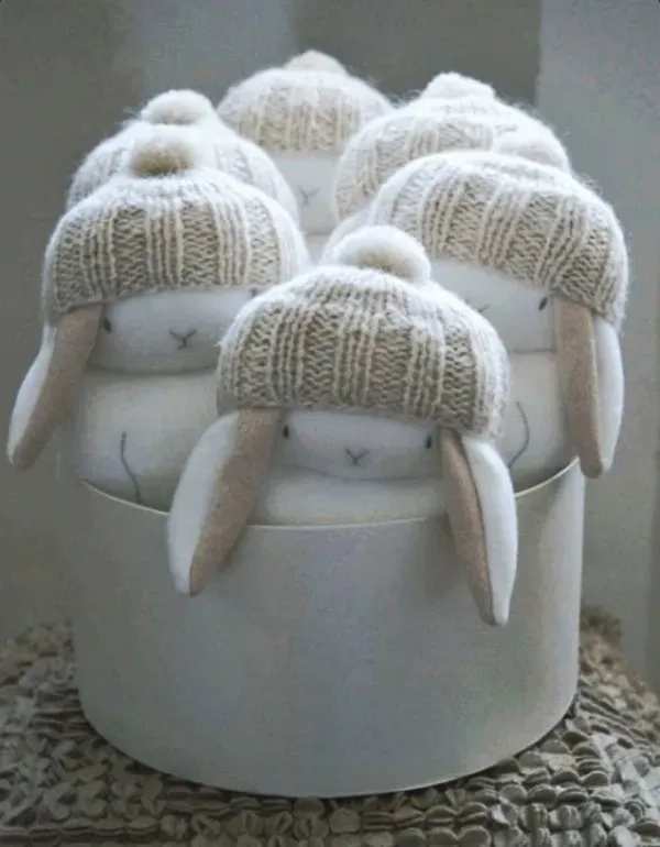 Preparando a Páscoa: Ideias de enfeites com coelhos da Páscoa