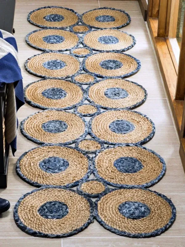 16 maneiras criativas de fazer tapetes usando jeans reciclado