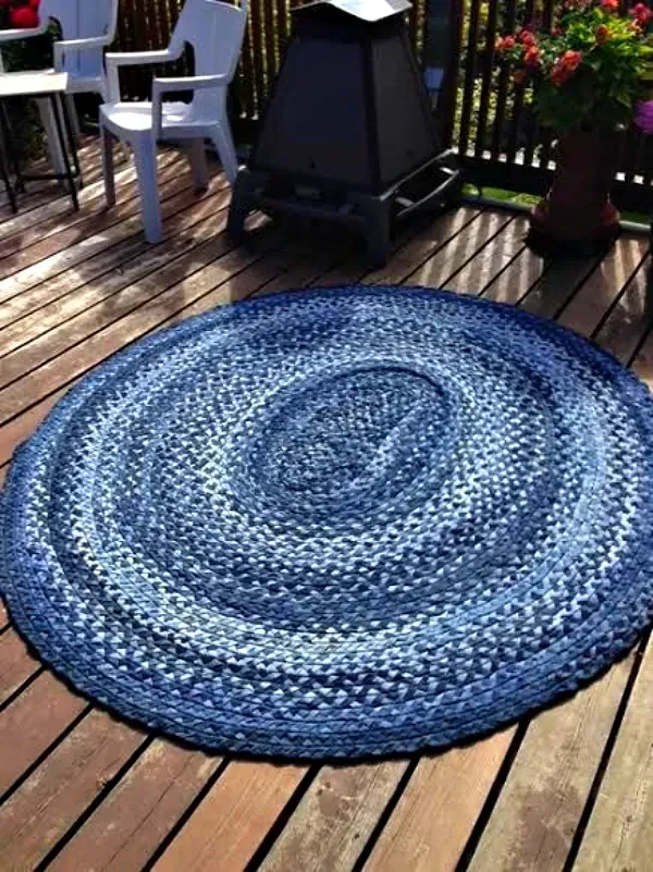 16 maneiras criativas de fazer tapetes usando jeans reciclado