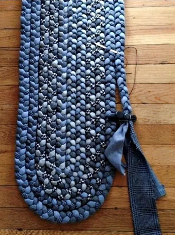 16 maneiras criativas de fazer tapetes usando jeans reciclado