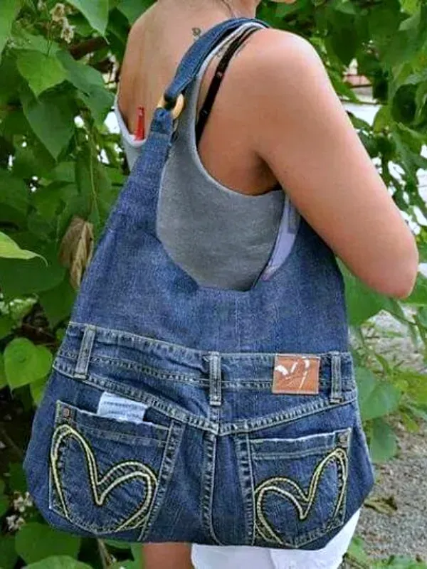 Bolsas de jeans reciclado: A moda sustentável com muito estilo