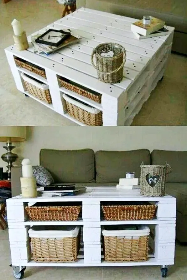 Ideias criativas e baratas: Móveis feitos com pallets