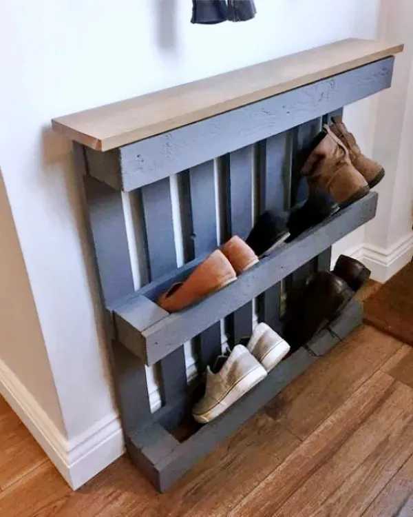 Ideias Criativas para Organizar sua Casa com Pallets - Sapateira