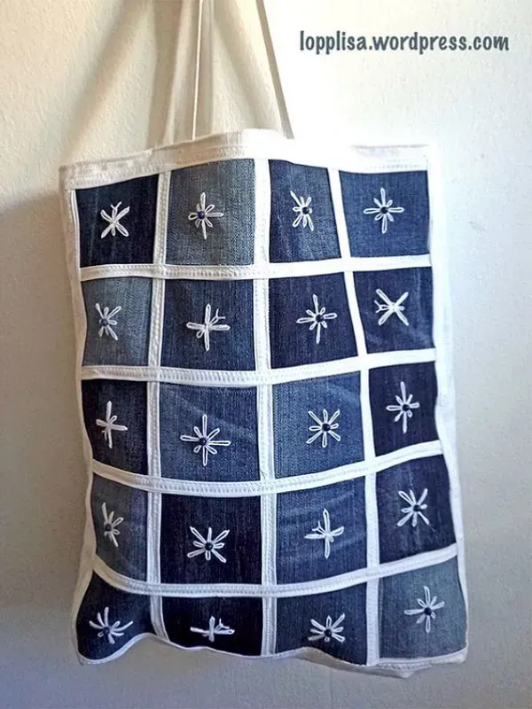 Estilo e Sustentabilidade: 18 Ideias para Fazer Sua Bolsa com Jeans Reciclado