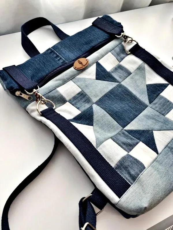 Estilo e Sustentabilidade: 18 Ideias para Fazer Sua Bolsa com Jeans Reciclado