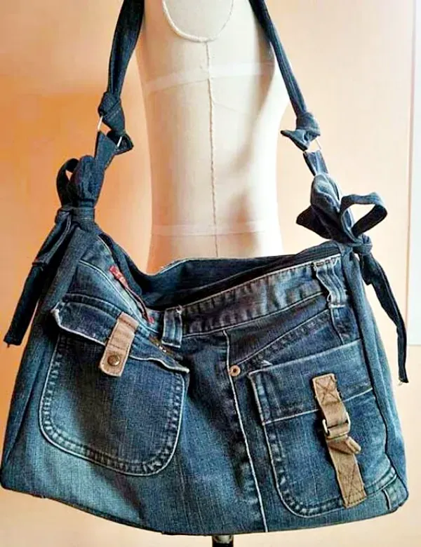 Estilo e Sustentabilidade: 18 Ideias para Fazer Sua Bolsa com Jeans Reciclado
