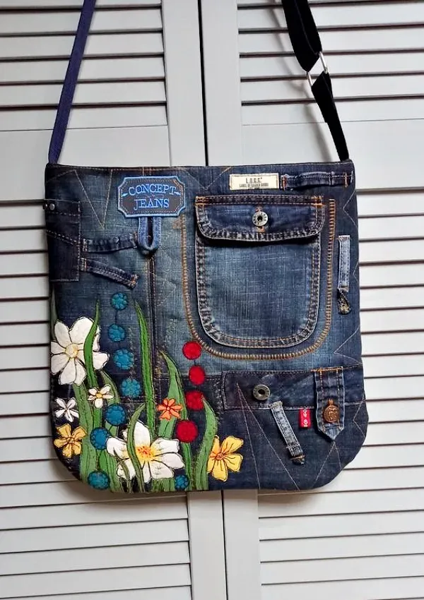 Estilo e Sustentabilidade: 18 Ideias para Fazer Sua Bolsa com Jeans Reciclado