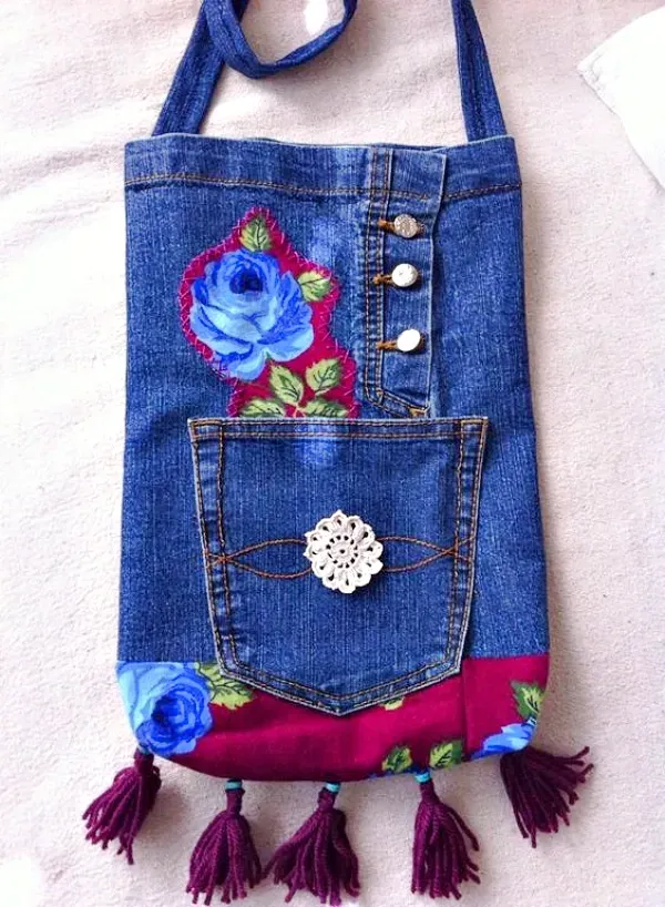 Moda eco-friendly - Ideias e modelos de bolsas de jeans reciclado
